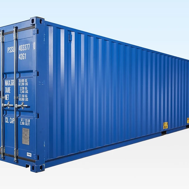 Container Maritime 40 Pieds 1er voyage Bleu – Image 6