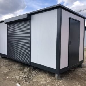 Conteneur commercial avec volet roulant 2,5 x 6m