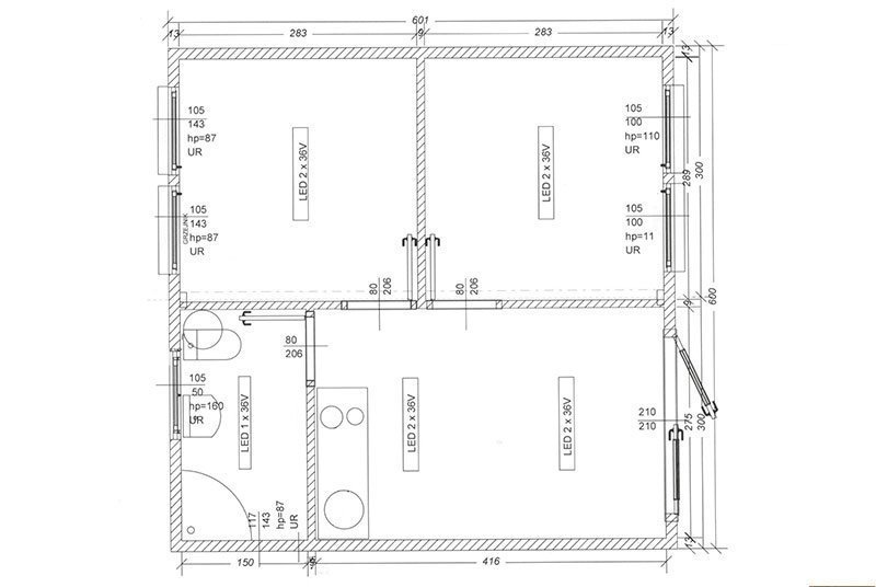 Conteneur maison 36m²avec 3 chambres + salle de bain – Image 10